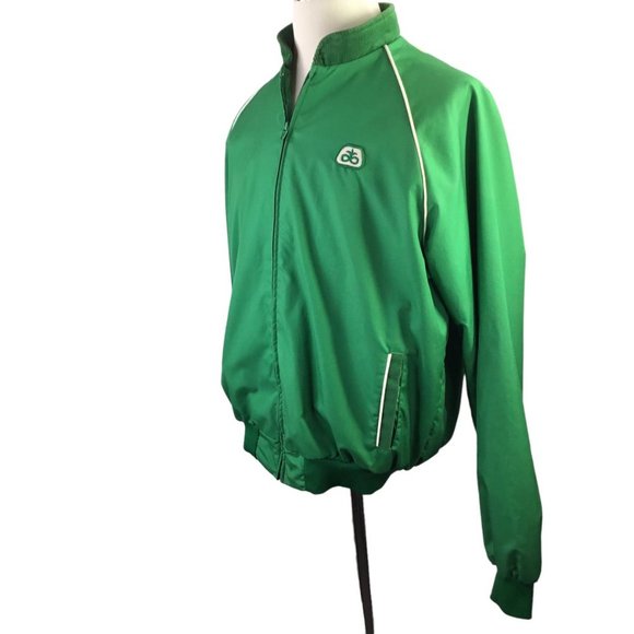 Vintage Swingster Pioneer Seed Jacket XLT Agriculture Farmer USA Windbreaker Zip - Picture 3 of 9